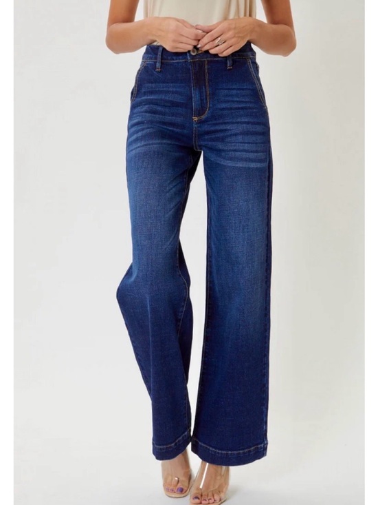 KanCan Denim - Kancan Wide-Leg Women's Jeans - Dark Blue Sz 9/28